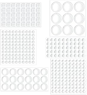 ZISHATUO 317 Pieces Clear Rubber Feet for Furniture, Bumper Pads Adhesive, Cupboard Door Buffer Rubber Pads, Sound Dampening Buffer Rubber Feet(6sizes)