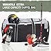 Jetstream Heavy Duty Hockey Bag | Multi Pocket Travel Duffel Bag | Large Sports Gym Equipment with Water Repellency | Foldable Luggage Bag with Padded Handles For Camping (36 Inch, Grey)