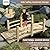 EPICOZY Wooden Garden Bridge Classic Wooden Arch Footbridge with Safety Railings, 530 lbs Capacity, Decorative Pond Bridge Landscaping for Outdoor Garden Yard Backyard Creek Farm, Natural