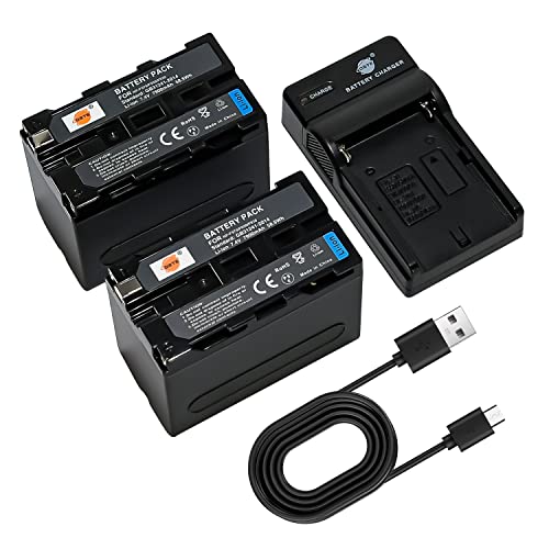 Cargador y batería NP-F950 de larga duración para Sony CCD-TR512E