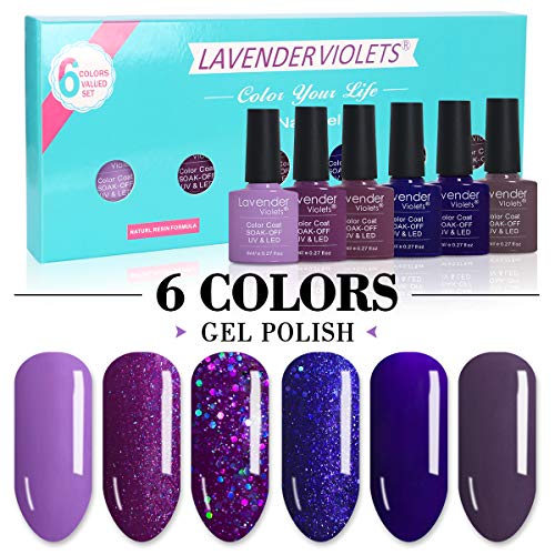 Nail Gel Polish Kit UV LED Soakoff Gel 6.Bot F803