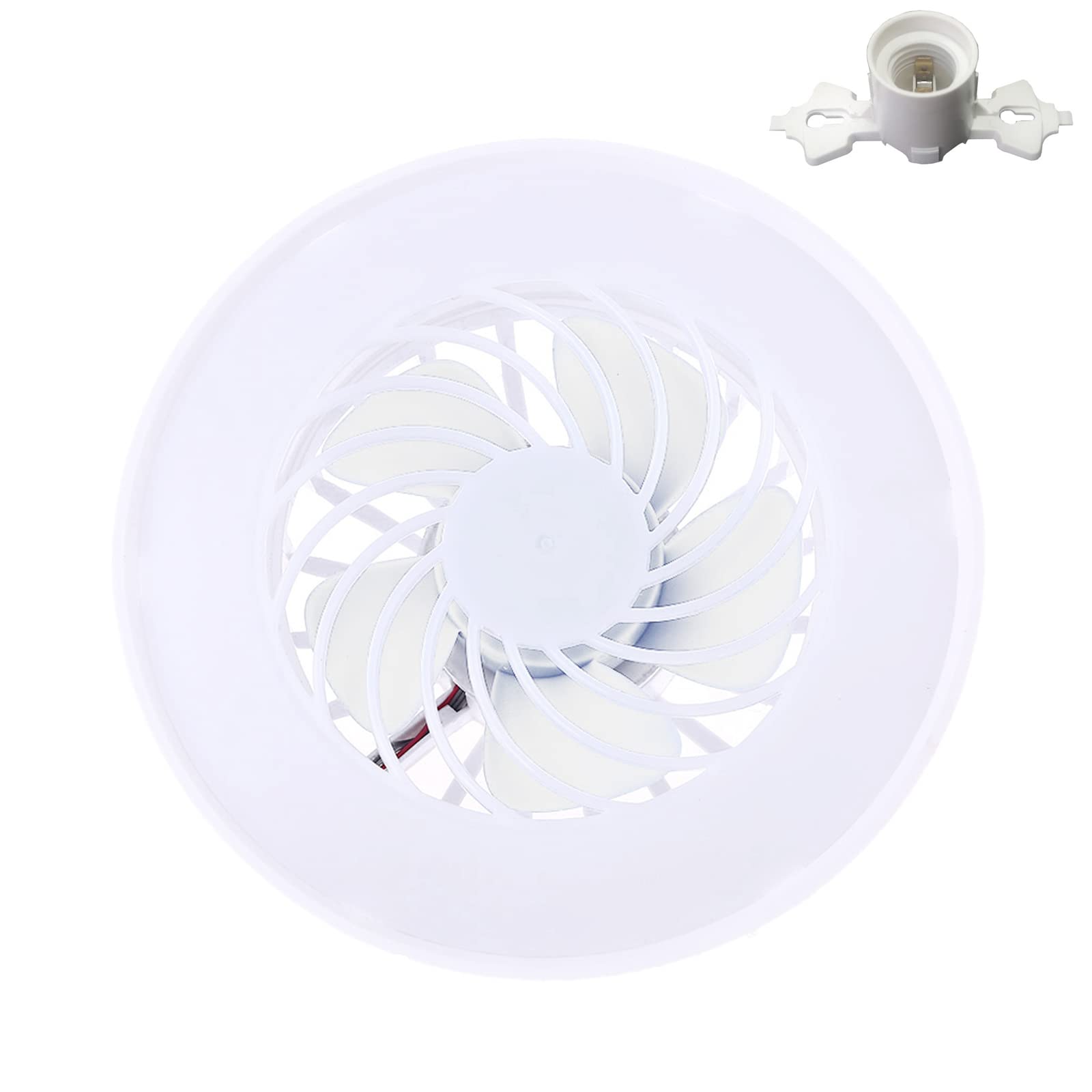 Nucelit 10W Hanging Fan Canopy Lamp Adjustable Lamp with E27 Head AC85V-265V for Study Kitchen Night Markets Stall LED Light Modern Intelligent Ceiling Fan for Kitchen Study