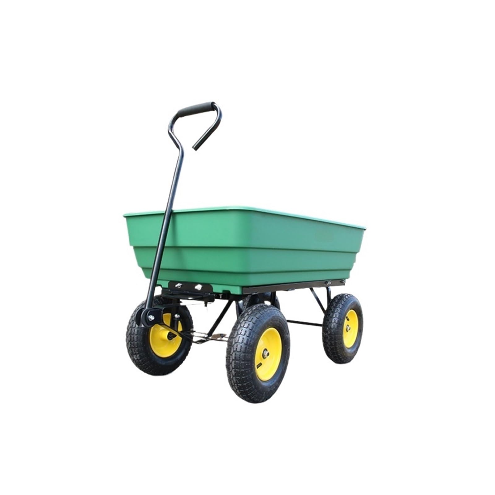 Garden Wagon/Yard Cart Heavy-Duty Garden Dump Cart with 180° Rotating Handle Wheelbarrow for Outdoor