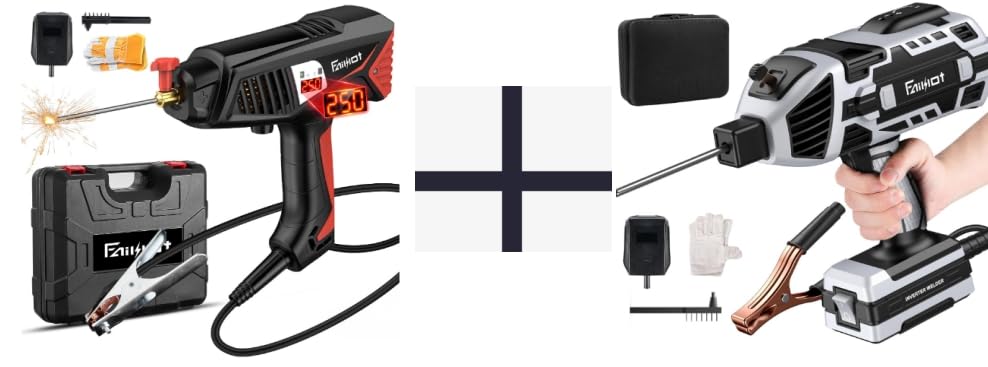 110V Handheld Welding Machine + Faiuot Portable Welding Machine