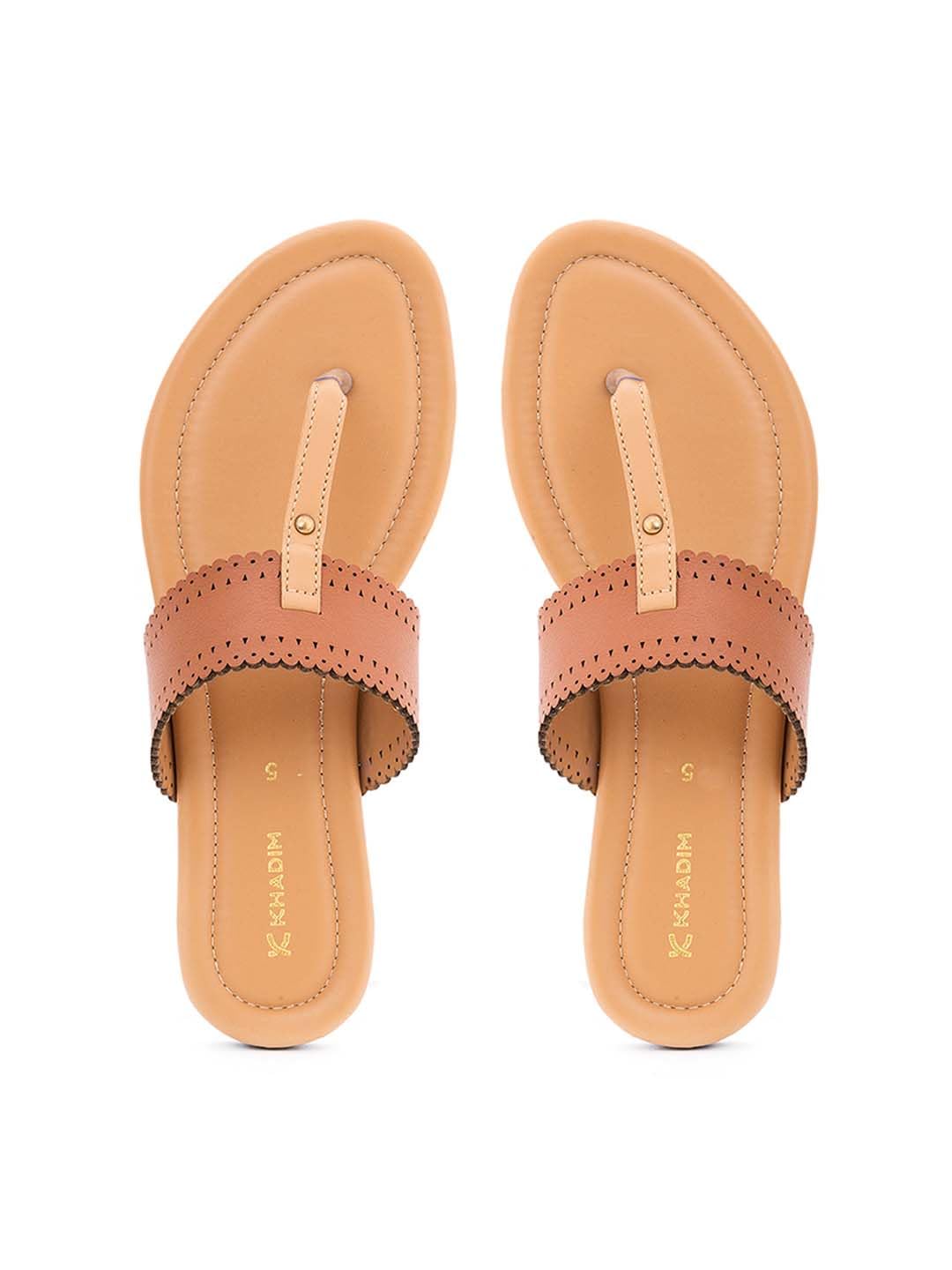 Khadims Brown Flat Slip On Sandal for Women (3603423) (B0D6GFBZN1) Amazon Price History, Amazon Price Tracker