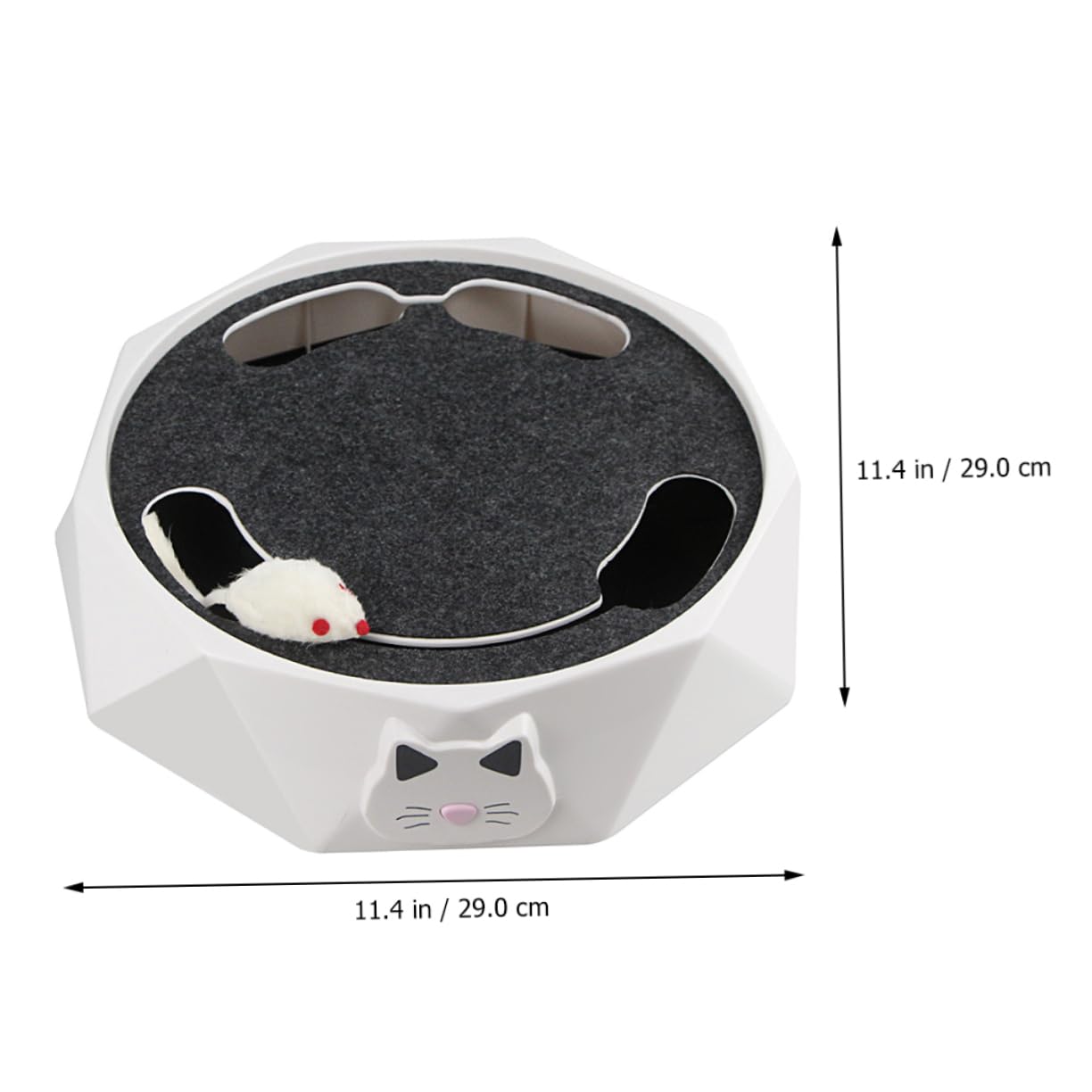 GALPADA Juguete Eléctrico para Hámster Ratón Giratorio para Gatos Juguete Automático para Hacer Ejercicio Casa