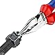 KNIPEX Spitz-Kombizange auf SB-Karte mit Comfort-Griffen schwarz atramentiert 185 mm, 08 22 185 SB