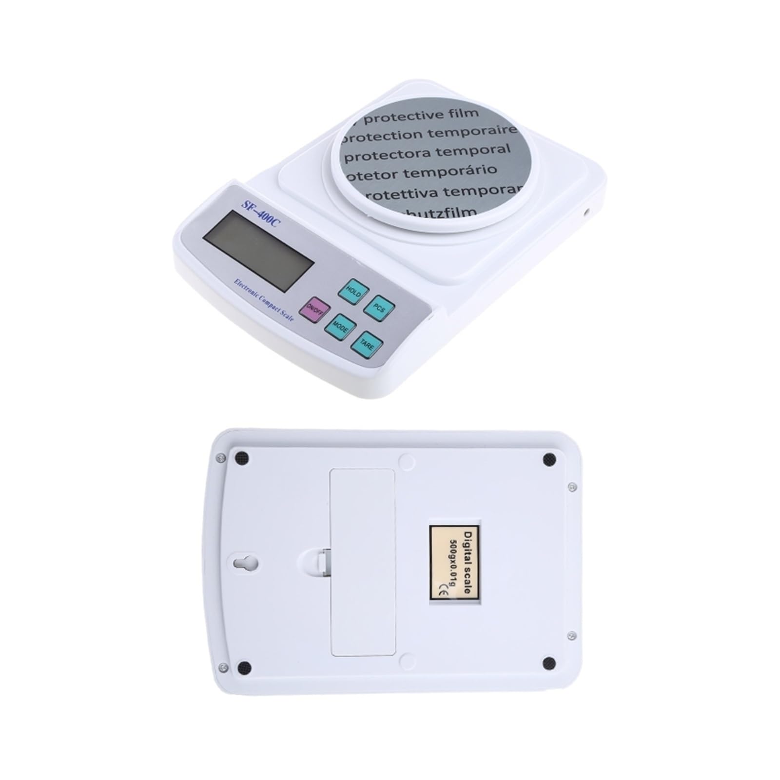 Báscula de laboratorio digital 500 g x 0,01 g Pantalla LCD de precisión Balanza analítica Balanza de joyería for laboratorios científicos, industriales, cocina Respuesta Rápida