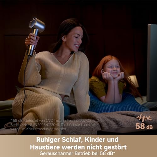 MOVA Shine 10 Haartrockner, schnelle Trock. m. Moisture Caring Tech, bürstenl. Motor m. 110.000 U/min, leise, Plasma-Ionen-Pflege… – Ansicht 6
