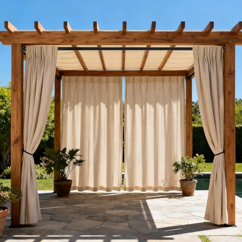 Image of Tension Curtain Rod, 51-165 Inch,Spring Shower Closet for Windows or Shower,Easy to Install, No Drilling, Rust, Bathroom, Rod Diameter 1.26 Inches, Black,Umimile