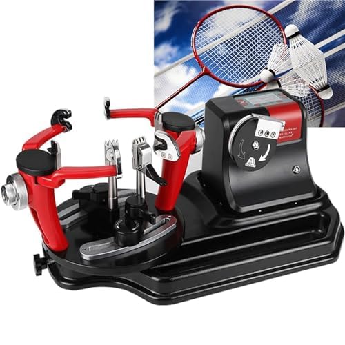 Incordatrice elettrica per racchetta con rotazione a 360° e schermo LCD, grilletto automatico per badminton, squash, tennis