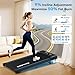 CHAOKE Walking Pad Treadmill with 9% Incline, 10KM/H Under Desk Treadmill for Home Office 2.75HP Quiet Motor Running Machines Max 330LBS Capacity with 12 HIIT Programs and Remote Control