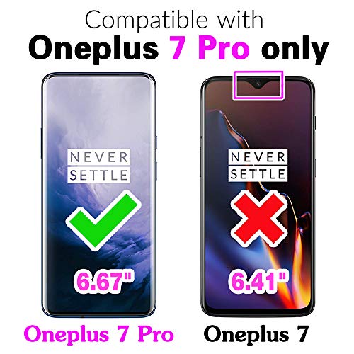 Étui pour OnePlus 7 Pro Asuwish avec fermeture éclair et sangle
