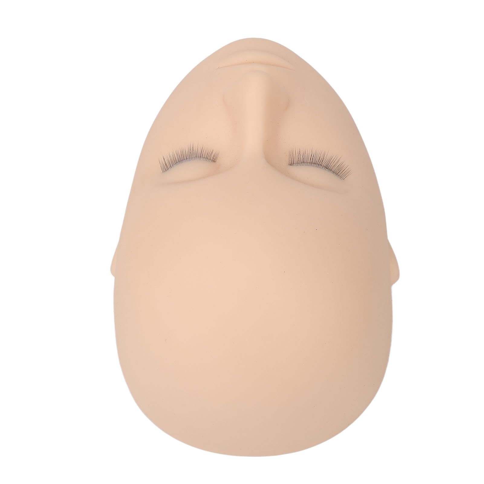 Wimpern-Mannequin-Kopf, 3 Schichten Silikon-Wimpern-Mannequin-Kopf mit Augenlidern, Wimpernverlängerung, Make-up-Übungstraining, Mannequin-Puppen-Gesichtskopf für