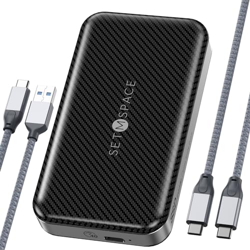 SETMSPACE Otn[hhCu OtSSD 1T |[^un[hhCu 40Gbps | 3126MB/b USB Cn[hhCu Xg[WƃobNAbvp nCGh\bhXe[gOtn[hhCu Mac/Xboxp [LP40