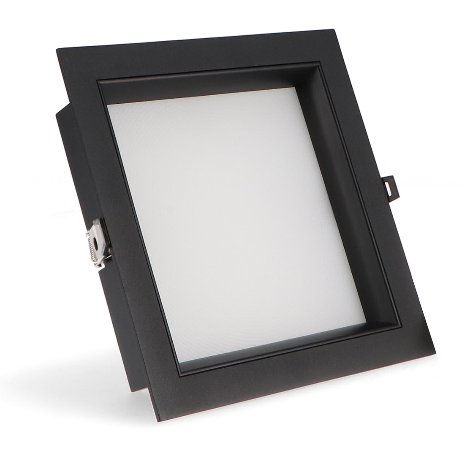 ONSSI LED-Deckeneinbauleuchte 30W 3300lm,Quadratisch 230x230 mm,(CCT-Änderung in Weiß-Neutral-Warm), vertiefter weißer Rahmen