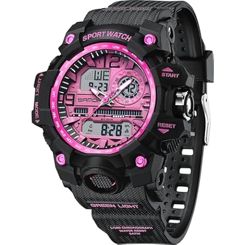 Women's Waterproof Digital Analogue Sport Watch Cover