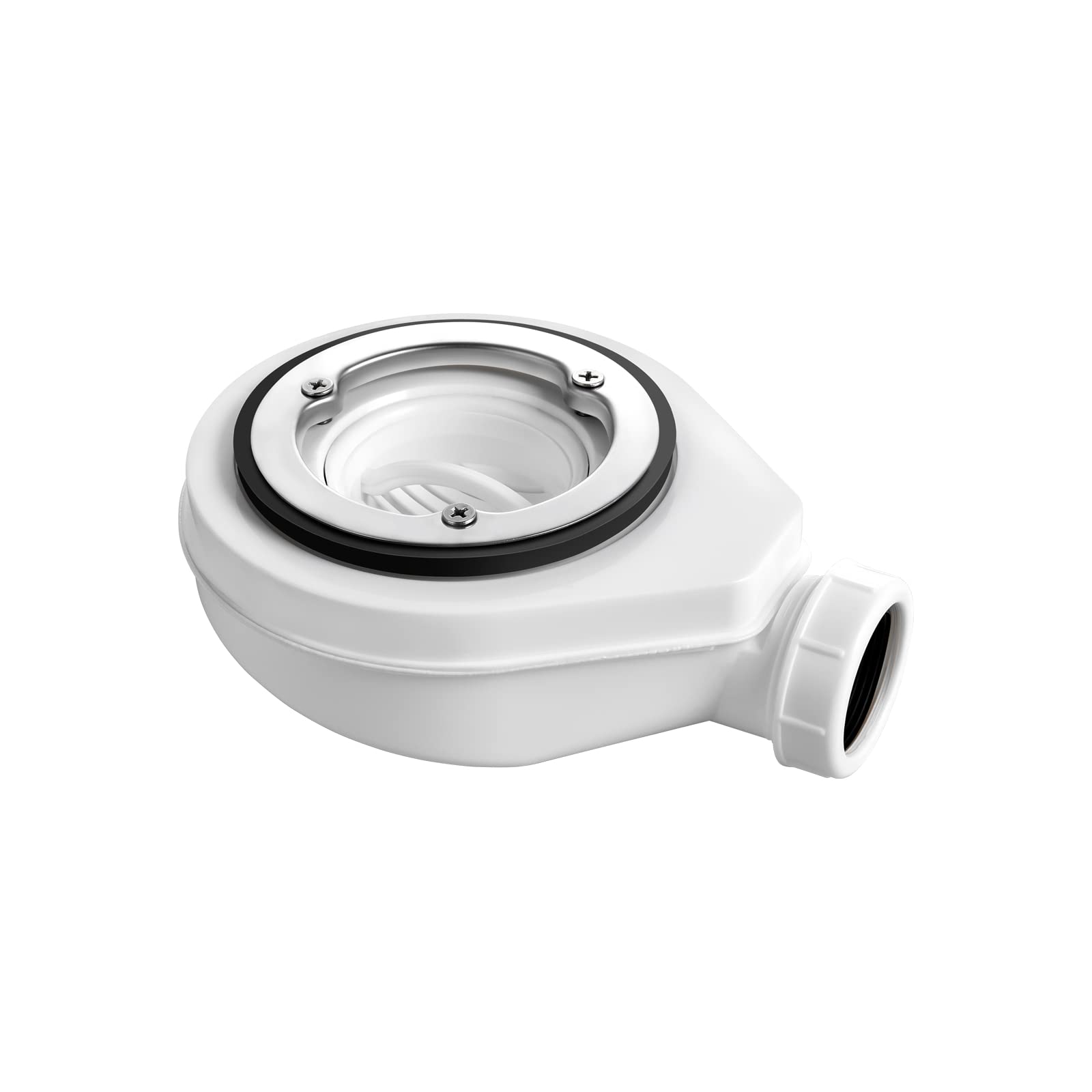 EMKE kit de trou de vidange de bac de douche, blanc