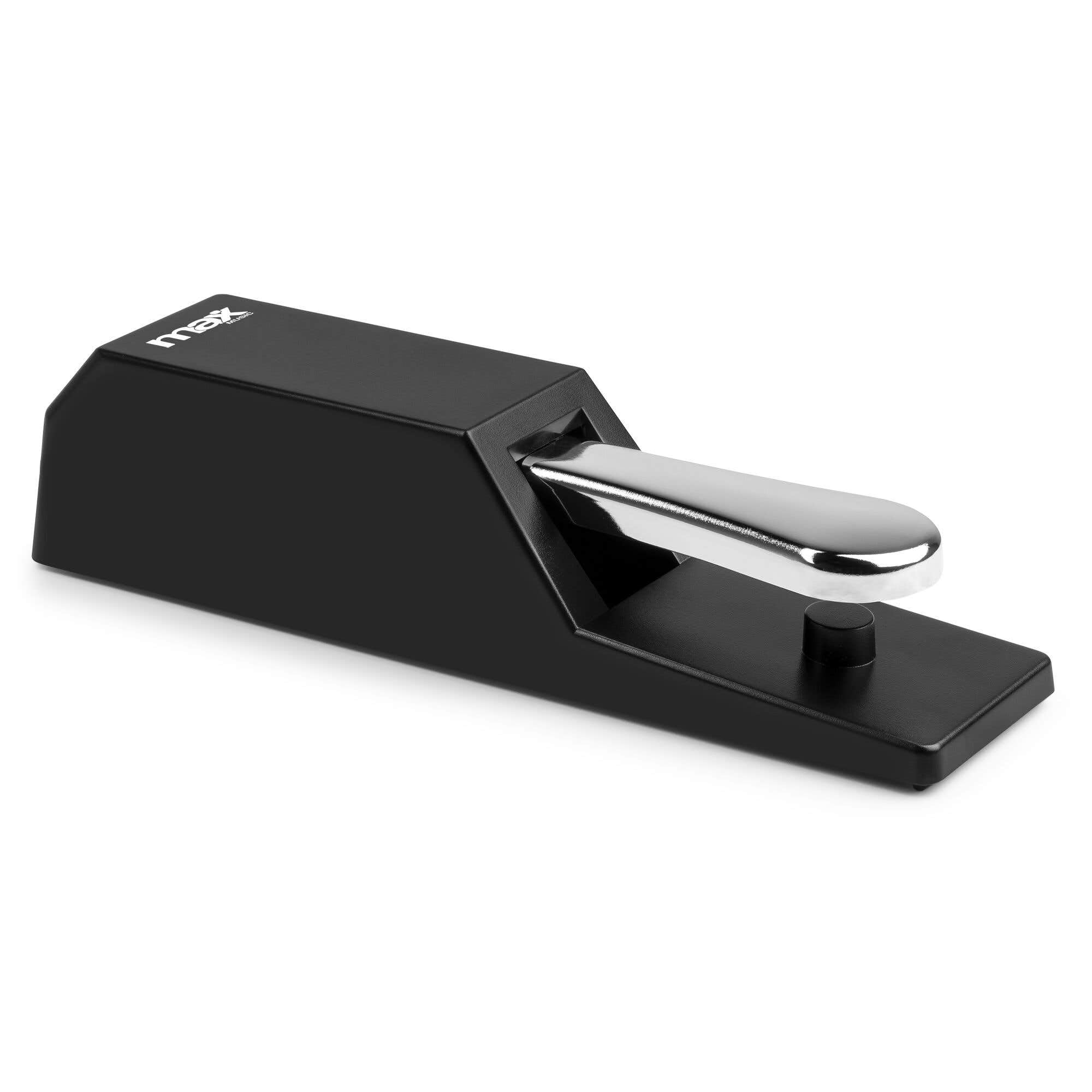 Pédale de Sustain Universelle Max - Compatible avec tous les Claviers Électroniques, Sensation Réaliste, Design Chromé, Base Anti-Dérapante, Idéal pour prolonger le Son des Notes