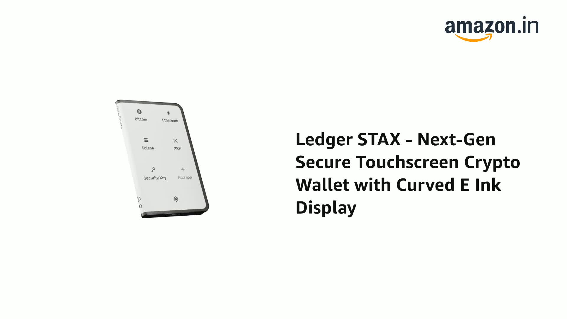 Accept Bitcoin Bitcoin Payments Bitpay Apple Pay Ledger STAX Next-Gen  Secure Touchscreen Crypto Wallet With