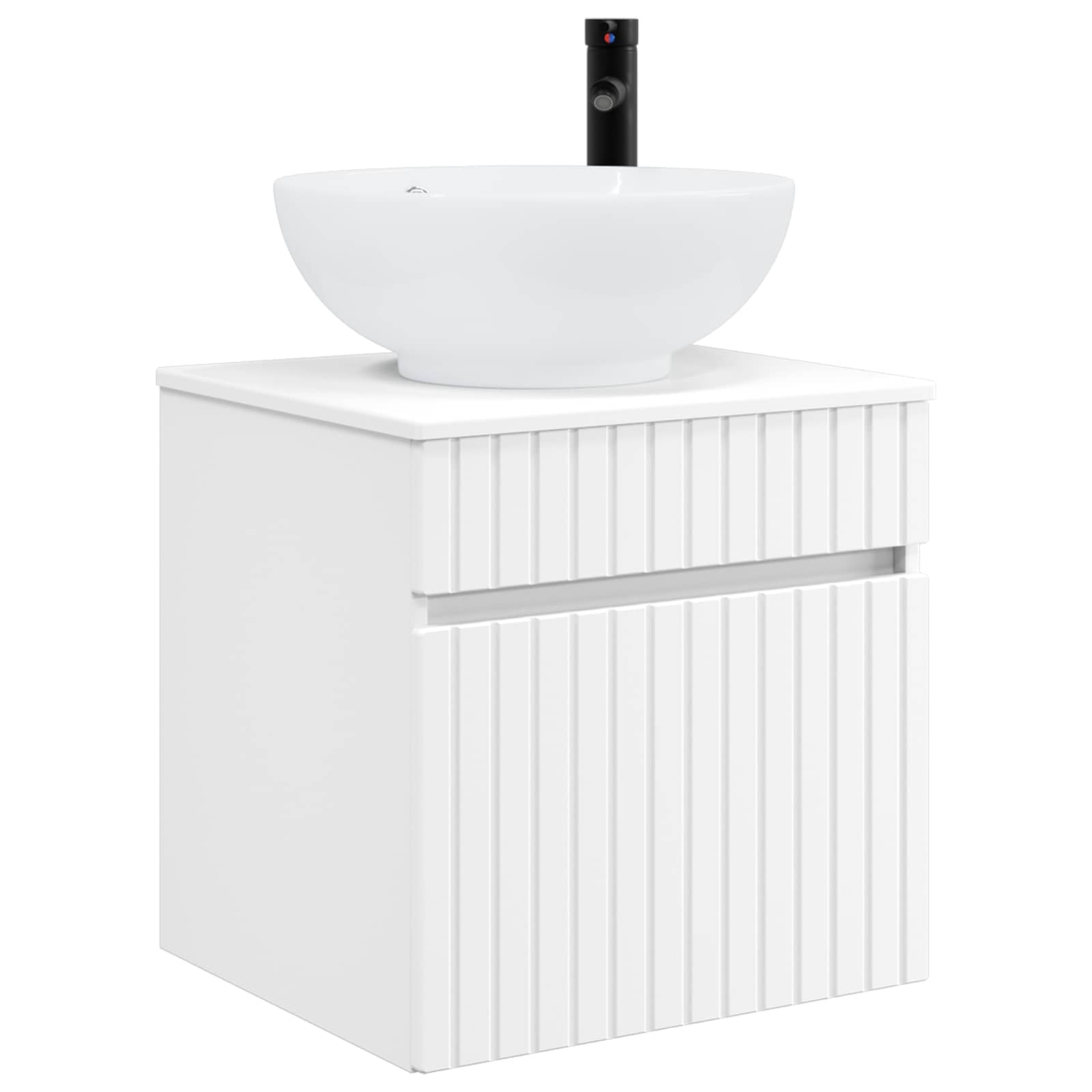Vidaxl White Wall-Mounted Sink Vanity 49 X 44.5 X 66.5 Cm,