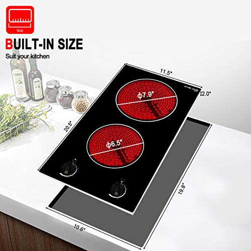 GASLAND Chef Electric Cooktop 12 Inch, Dropin Coiltype Radiant