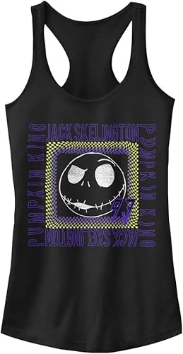 Disney The Nightmare Before Christmas Jack 97 Box Up Juniors Racerback Tank T-Sh