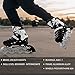 Kids Adjustable Inline Roller Blade Skates Scale Sports Black Large Sizes for Ladies Teens Safe Durable Outdoor Featuring Illuminating Front Wheels 905