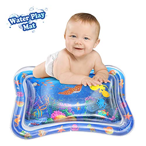 Baby Water mat Tummy time mat, Inflatable Premium Water Play mat, Fun time Infant Early Development Play Activity Center, Perfect for Baby's Stimulation Growth