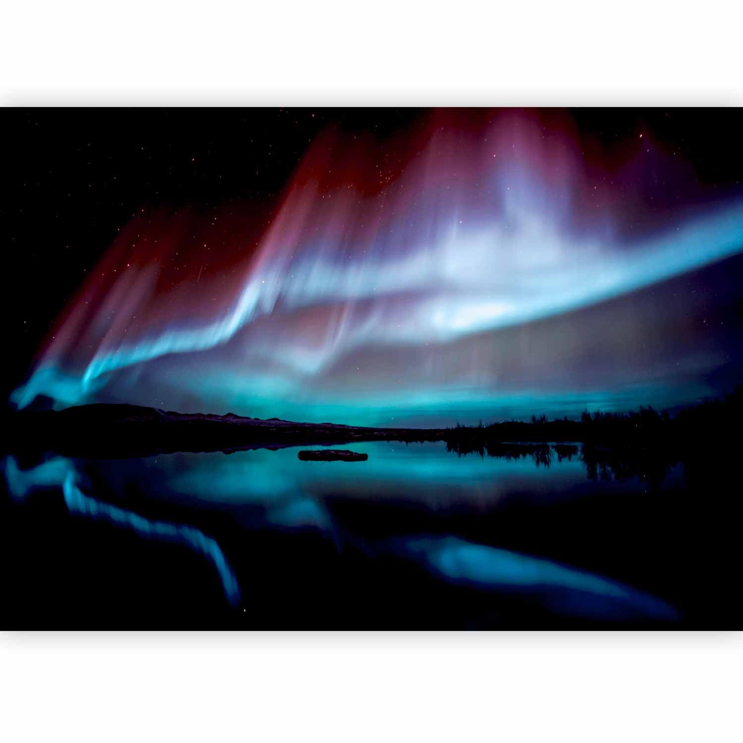 murando Photo Wallpaper Aurora Borealis 100x70 cm Non-Woven Premium Art — image 1