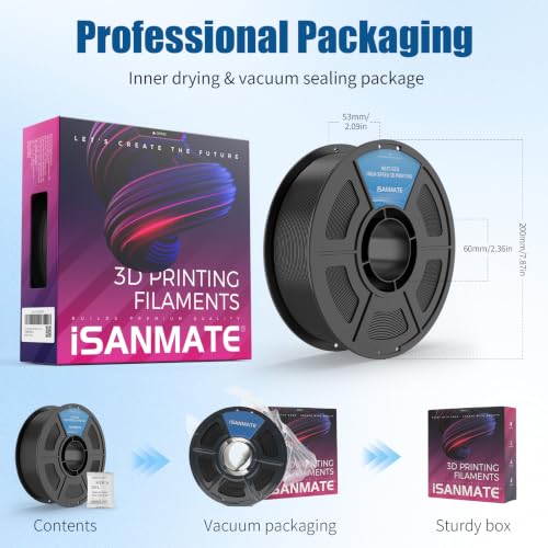 Image of iSANMATE TPU 85A Filament 1.75mm, Red TPU Flexible Filament 85A, 1kg