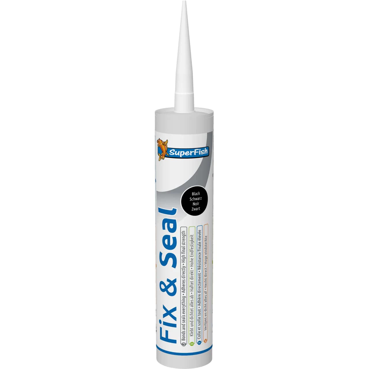 Superfish Fix & Seal 290ml Black Universal Adhesive Sealant