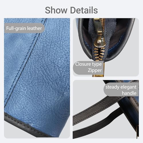 Women's Minimalist Genuine Leather Handbag Shoulder Bag Durable Easy to Clean Elegant Design Fashionable Hobo Tote Bag3