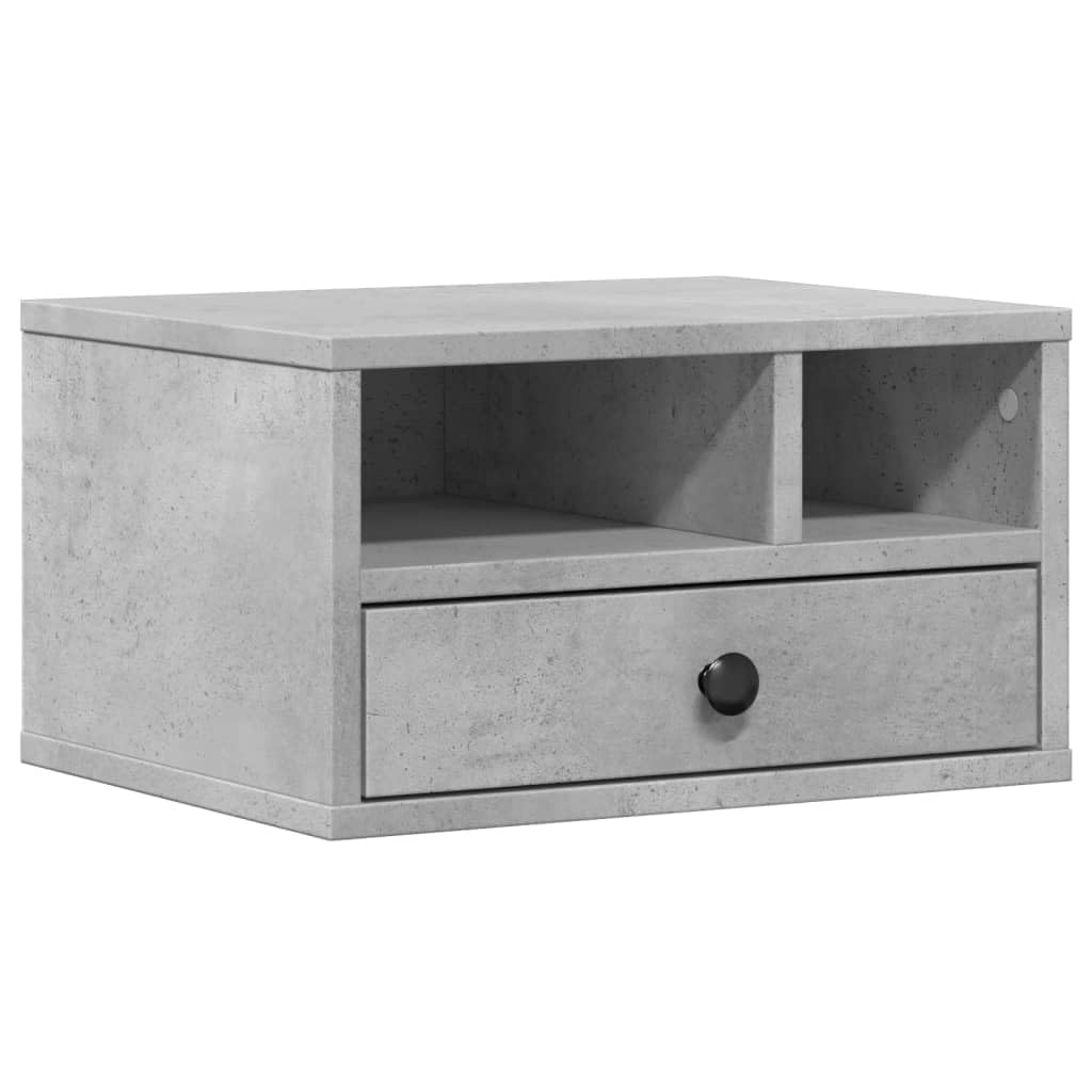 Genérico - Soporte para impresora (40 x 32 x 22,5 cm, madera de ingeniería, armario de almacenamiento con estante para impresora y fax, organizador multifuncional para oficina,