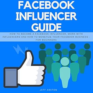 Diseño de la portada del título Facebook Influencer Guide