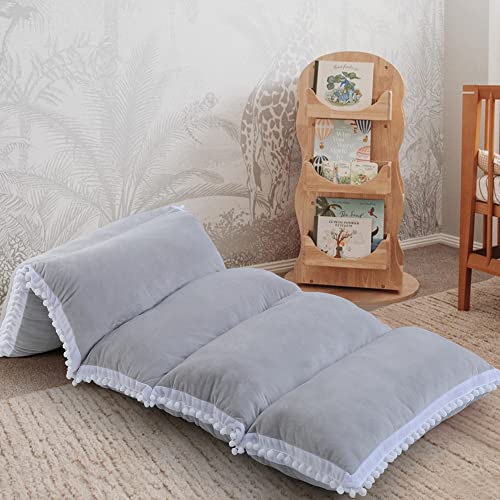 Memorecool Kids Pillow Bed Floor Lounger Cover (5 Queen Pillows Required), Floor Pillow Lounger Kids Lounge Pillow For Floor, Toddler Floor Pillow Bed Lounger Kids Floor Lounger Pillow Case, Grey #TOP21