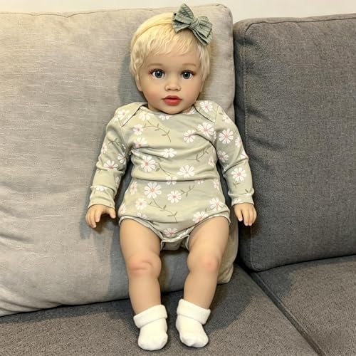 RXDOLL Muñecas realistas de bebé Reborn de 26 pulgadas, muñeca de gran tamaño que se ven de la vida real, muñecas de bebé de tela suave, realista para niños de 3 años o coleccionistas