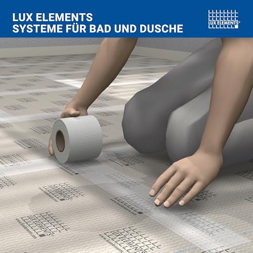 LUX ELEMENTS Selbstklebendes Armierungsgewebe innen ARM-100 SK LARMZ1007 I 100mm (20 lfm) I Glasfasergewebe zum Armieren von Stößen I Alkalibeständig I Weiß