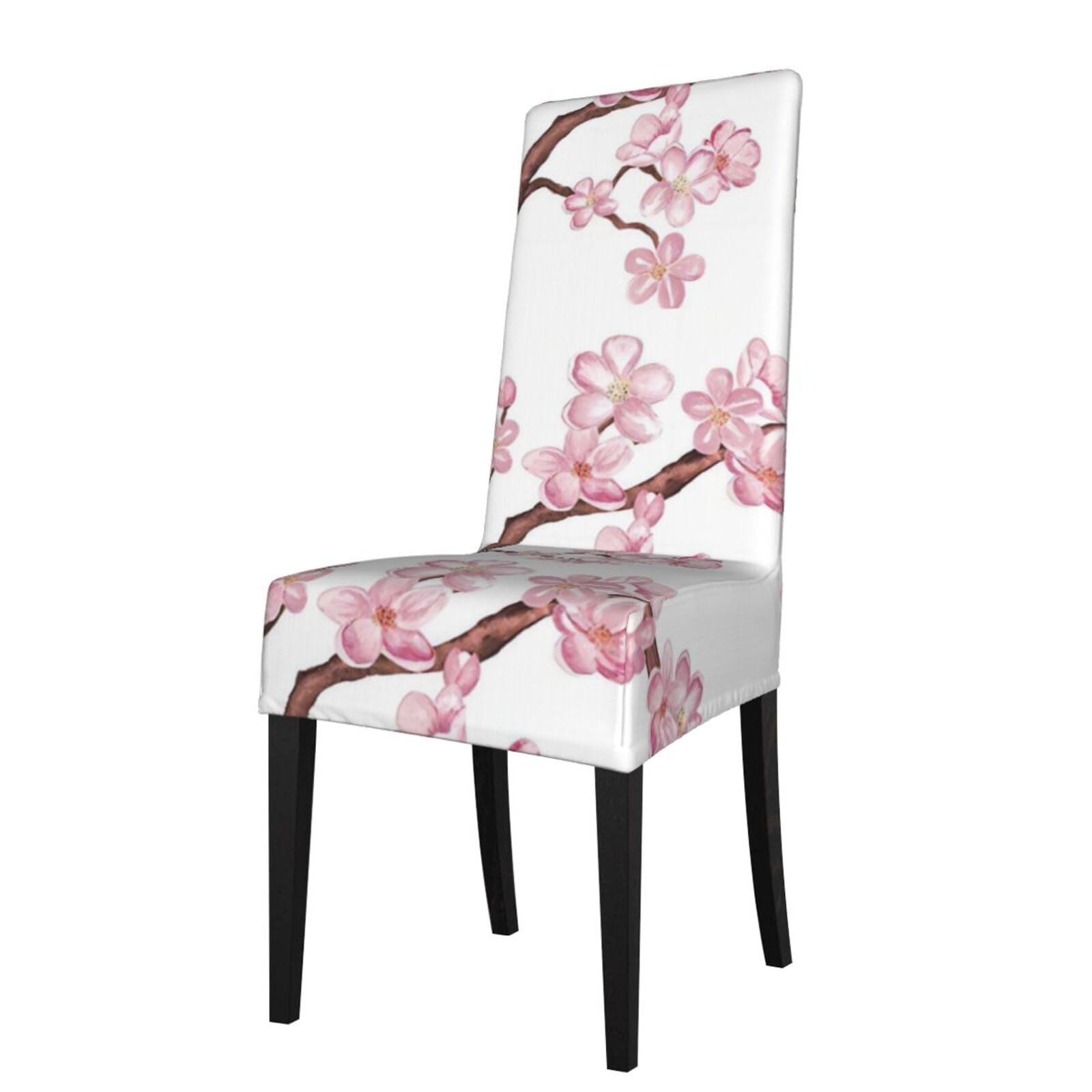 YYHWHJDE Cherry Blossom Prints Protection Cover for Dining Chair – Stretchable Slipcovers for a Refreshing Dining Room Makeover