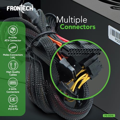 Image of Frontech PRO 1200 Power Supply for PC : High-Performance Power Supply Engineered for Peak Performance and Precision (PS-0015)