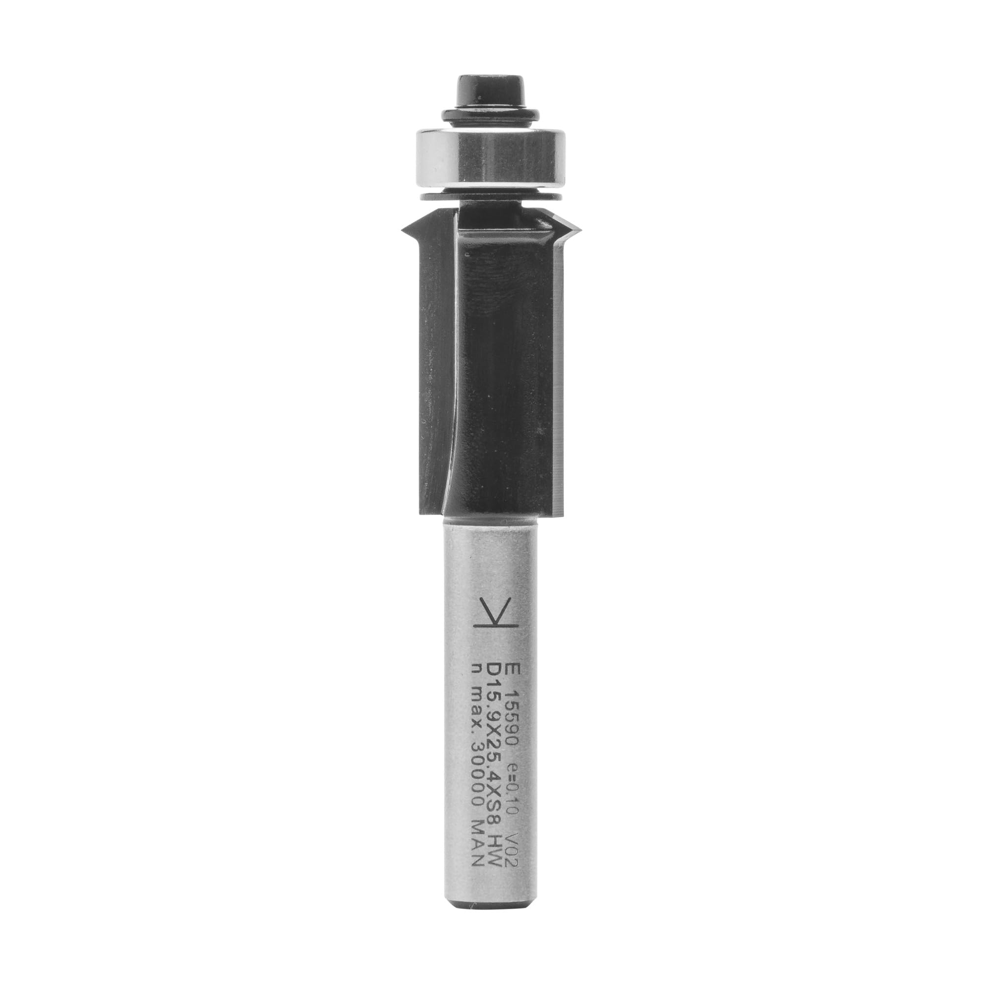ENT 15590 Frez do cieniowania w wegliku, trzpien (S) 8 mm, srednica (D) 15,9 mm, NL 25,4 mm, D2 12,7 mm, SL 32 mm, z lozyskiem kulkowym