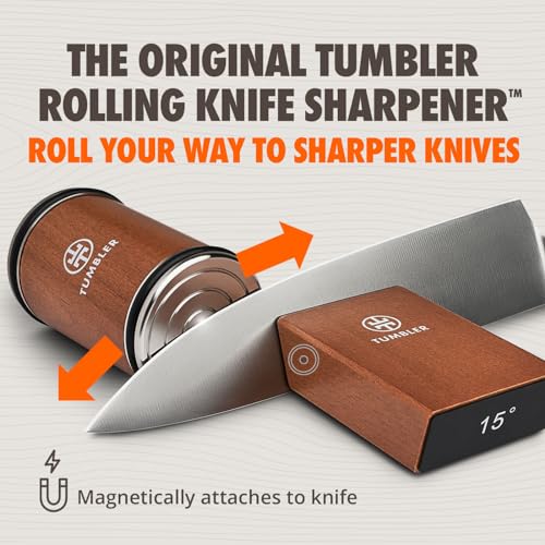 Tumbler Rolling Knife Sharpener™ Knife Sharpening Made Easy Rolling