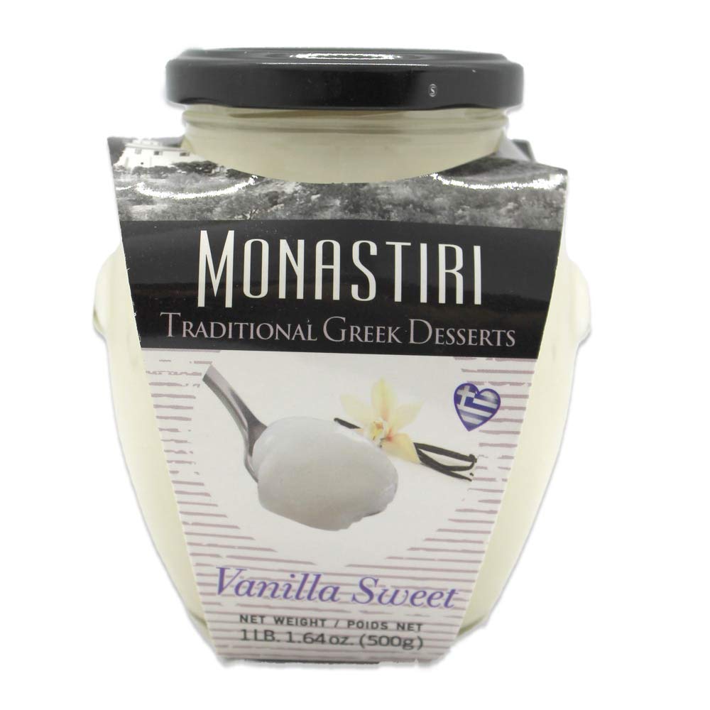 Monastiri Traditional Greek Vanilla Preserve, 500gr glass jar
