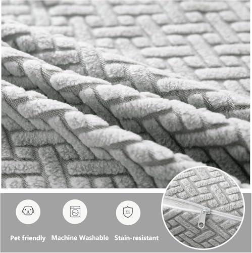 Housse de coussin de qualité supérieure en coton doux