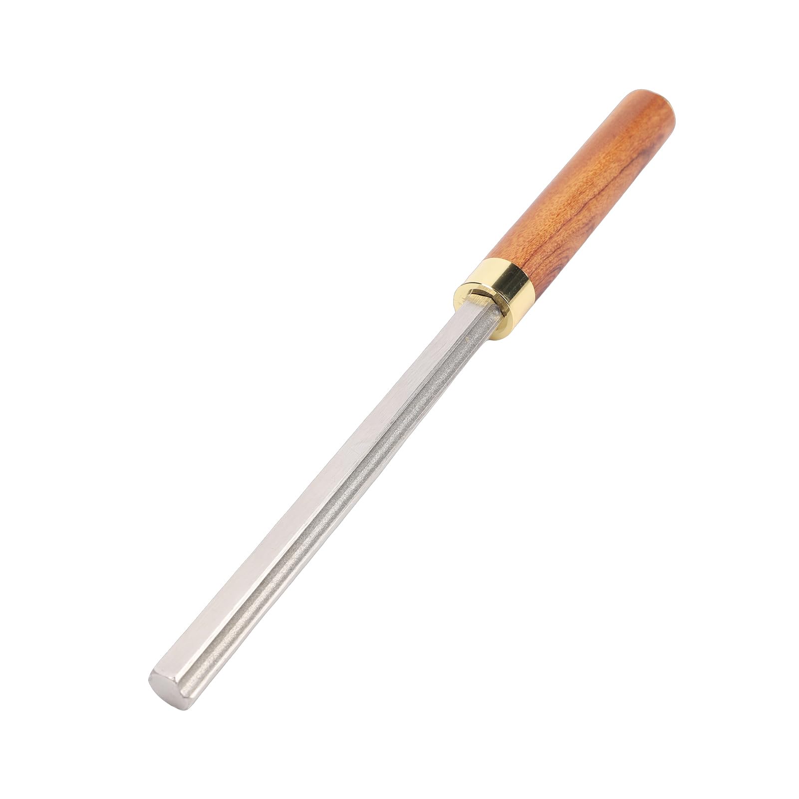 Narzędzie do Pilnika do Gryfów Gitarowych Diamond Grit z 3 Szczelinami, Stalowy Korpus do Progów Gitary Basowej, Konserwacja Lutnicza, rękojeść z Drewna z Kwasu Afrykańskiego,