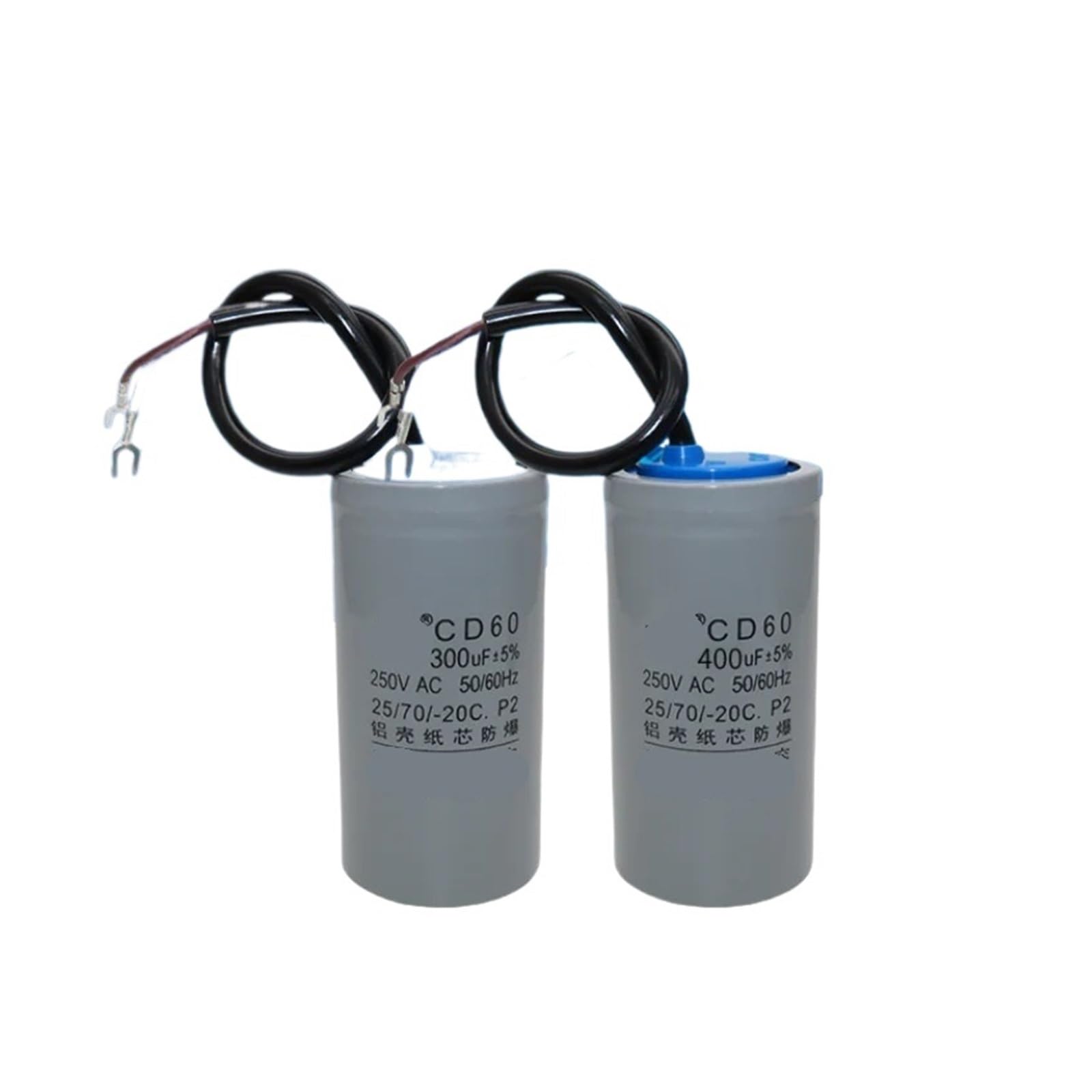 1PCS CD60 Capacitor 250V 75UF 100UF 250UF 300UF 350UF 500UF(250V 75UF 80X42MM)