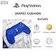 Character World: Offiziell Lizenziertes Kissen in Form eines Playstation-Controllers, Handset-Design, gefülltes Plüschkissen | Perfekt für Schlafzimmer oder Gaming-Dekor, Blau