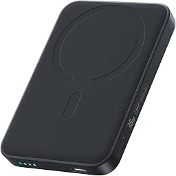 Baseus Enerfill MagSafe Power Bank 10000 mAh 30W USB C Magnetic Power Bank, Batterie Esterne senza Fili, Mini Power Bank Compatibile con iPhone 17/16/15/14/13/12/Pro/Pro Max, Nero (FM11)