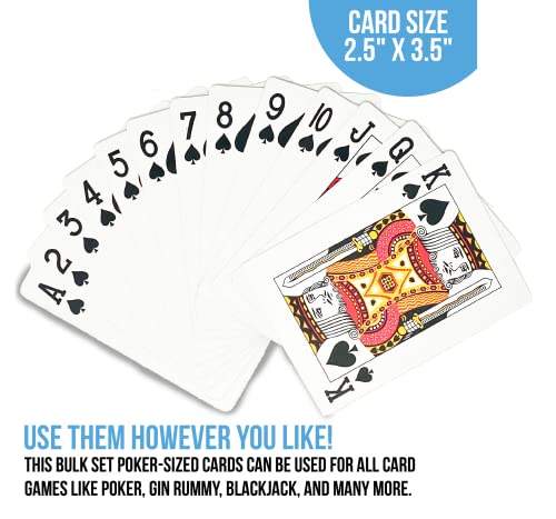 Regal Games - Nertz Competitive Solitaire - Fast, Crazy, Fun, Extreme Card Game - 12 Multi-Colored Wide-Size Decks - Compatible With Poker, Blackjack, Rummy, Go Fish, Bridge, Spades, Hearts, Slap Jack #TOP2