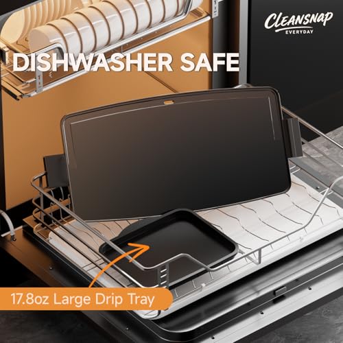 Image of Cleansnap Everyday Electric Griddle,The Ultimate Gift for Family Feasts - 20 inch Nonstick Grill with Foldable Anti-Mess Shield, Rapid 1700W Heat & PPG Ceramic Coating, Dishwasher Safe, Saga Blue